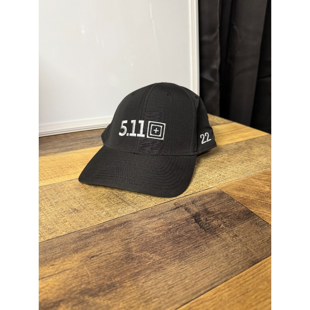 5.11 Tactical Hat Cap Adjustable Black Embroidered One Size‎